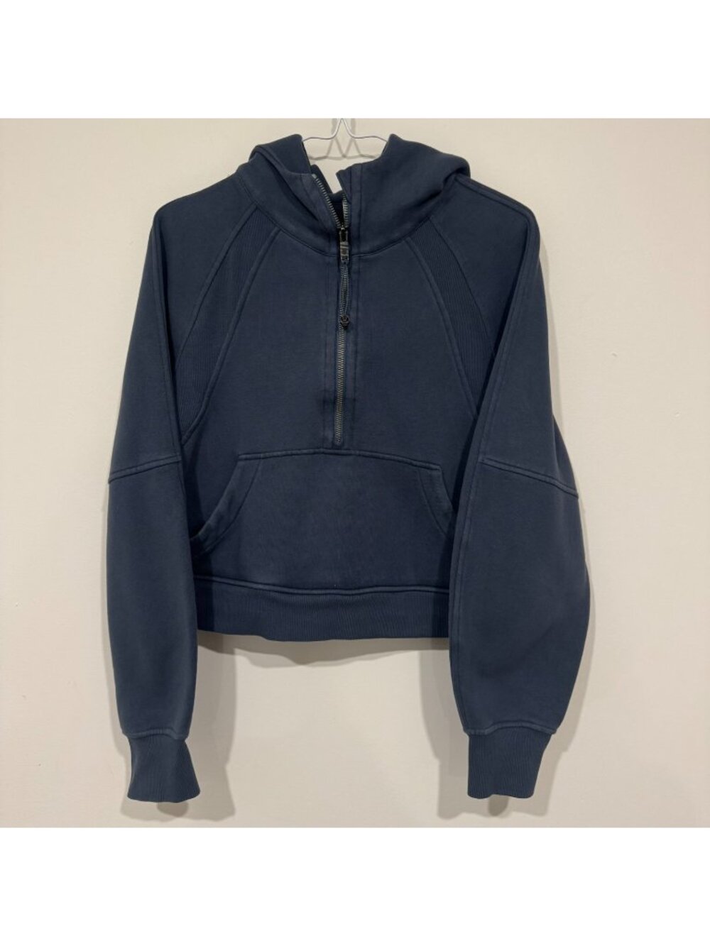 Lululemon Scuba Oversized Half-Zip Hoodie Iron Blue Size XS/S
